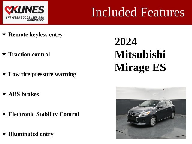 Used 2024 Mitsubishi Mirage ES FWD image 3