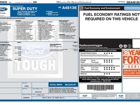 Used 2016 Ford F250 Lariat w/ Snow Plow Prep Package AWD/4WD image 33