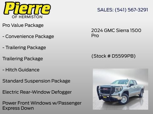Used 2024 GMC Sierra 1500 Pro w/ Pro Value Package AWD/4WD image 24