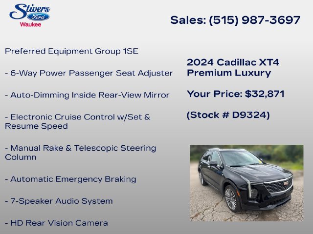 Used 2024 Cadillac XT4 Premium Luxury AWD/4WD image 8