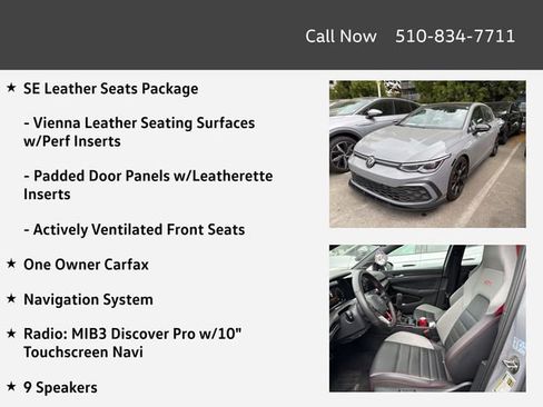 Used 2024 Volkswagen GTI SE w/ SE Leather Seats Package image 4