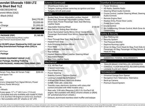 Used 2014 Chevrolet Silverado 1500 LTZ w/ LTZ Plus Package image 2