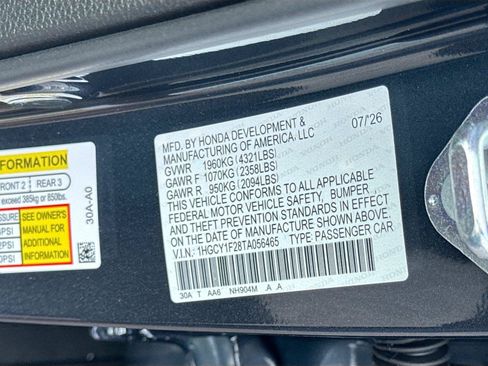 New 2026 Honda Accord LX image 21