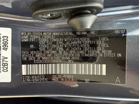 Used 2007 Toyota Sienna LE FWD image 27
