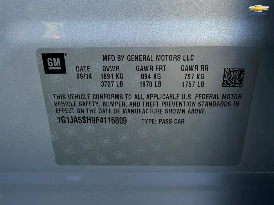 Used 2015 Chevrolet Sonic LS FWD image 8