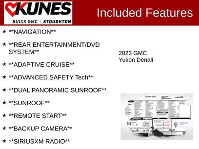 Used 2023 GMC Yukon Denali w/ LPO, Floor Liner Package