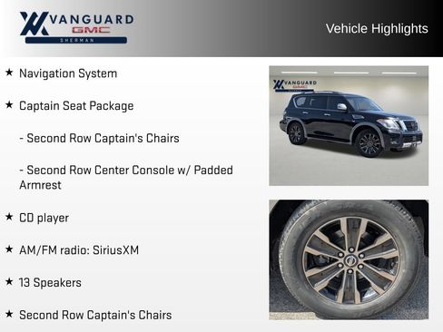 Used 2017 Nissan Armada Platinum w/ Captain Seat Package RWD image 5
