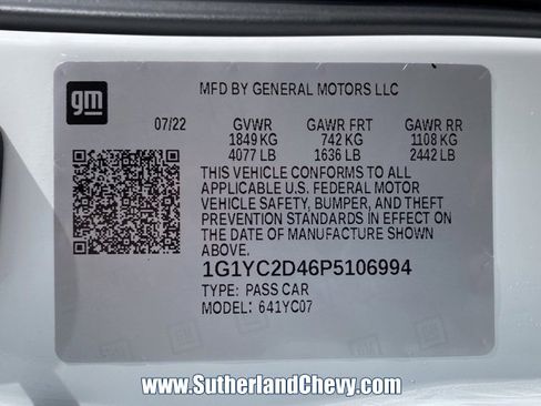 Certified 2023 Chevrolet Corvette Stingray Premium Cpe w/ Z51 Performance Package image 43