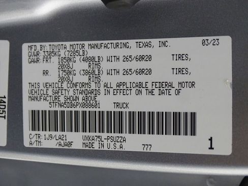 Used 2023 Toyota Tundra Platinum image 21