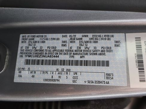 Used 2022 Ford Escape SE FWD image 48
