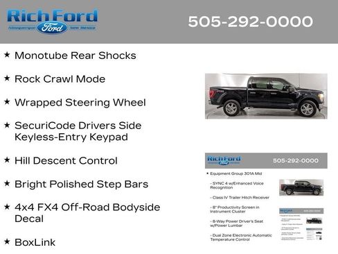 Certified 2023 Ford F150 XLT w/ Equipment Group 301A Mid AWD/4WD image 60