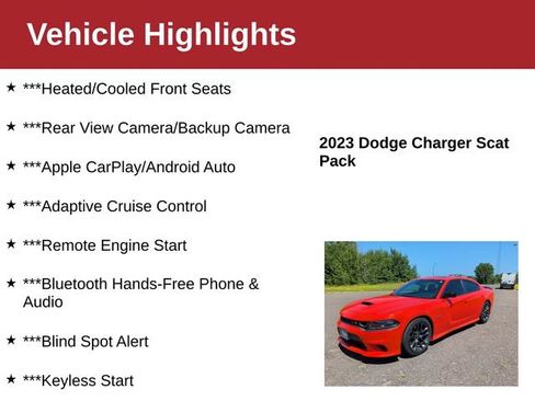 Used 2023 Dodge Charger Scat Pack w/ Plus Group RWD image 4