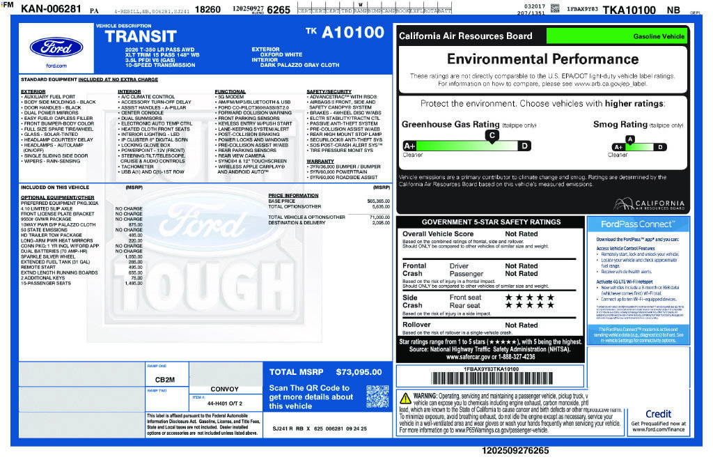 Used 2026 Ford Transit 350 XLT AWD/4WD image 3