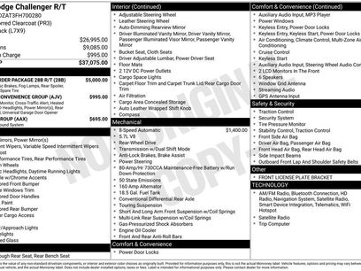 Used 2015 Dodge Challenger R/T w/ Quick Order Package 28B R/T