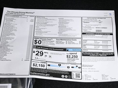 New 2026 BMW 330i xDrive Sedan w/ Premium Package AWD/4WD image 36
