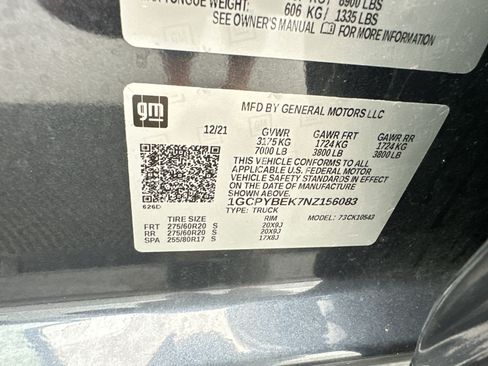 Certified 2022 Chevrolet Silverado 1500 Custom w/ LPO, Dark Essentials Package AWD/4WD image 23