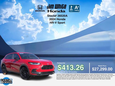 Certified 2024 Honda HR-V Sport image 3