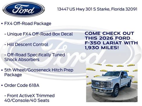 New 2026 Ford F350 Lariat w/ Lariat Ultimate Package AWD/4WD image 20