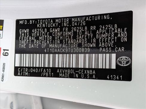 New 2026 Toyota Camry LE FWD image 18