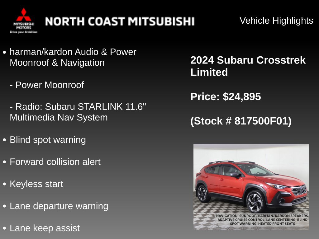 Used 2024 Subaru Crosstrek 2.5i Limited AWD/4WD image 2