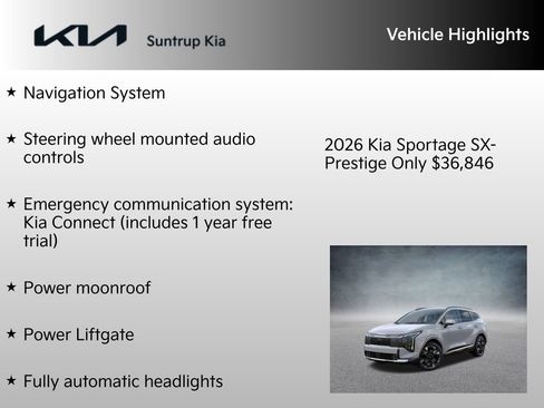 New 2026 Kia Sportage SX image 7