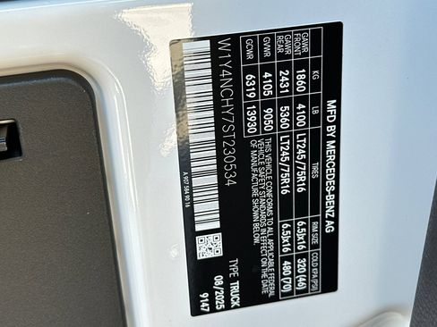 New 2025 Mercedes-Benz Sprinter 2500 image 21