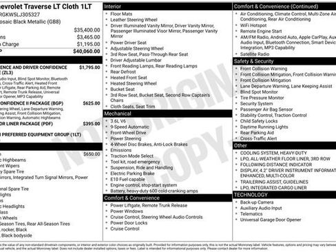 Used 2020 Chevrolet Traverse LT image 27