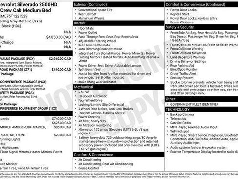 New 2026 Chevrolet Silverado 2500 Custom w/ Custom Value Package AWD/4WD image 2