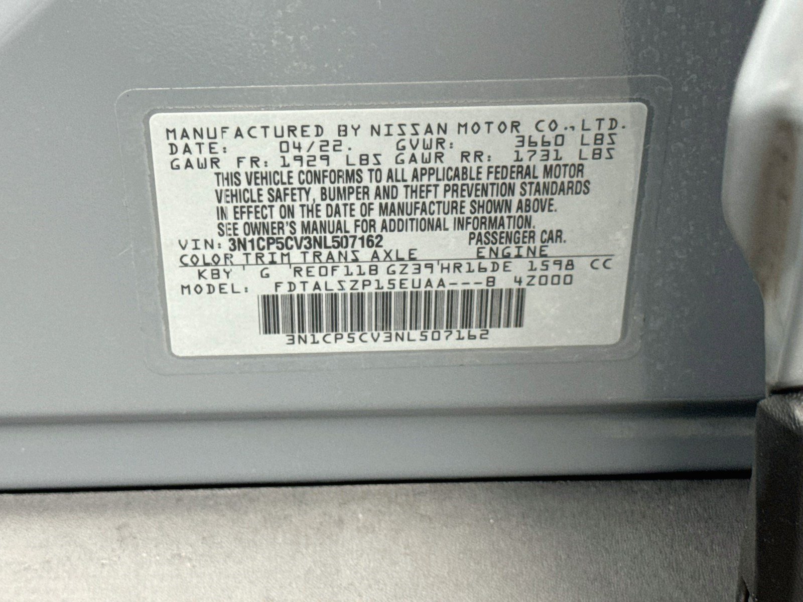 Used 2022 Nissan Kicks SV w/ Interior Electronics Package FWD image 29