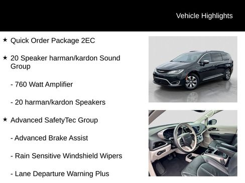 Used 2018 Chrysler Pacifica Limited w/ Advanced Safetytec Group FWD image 5