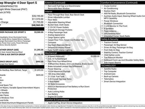 Used 2023 Jeep Wrangler Unlimited Sport AWD/4WD image 5