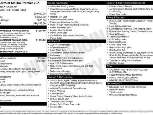 Certified 2016 Chevrolet Malibu Premier w/ Driver Confidence Package II FWD image 6