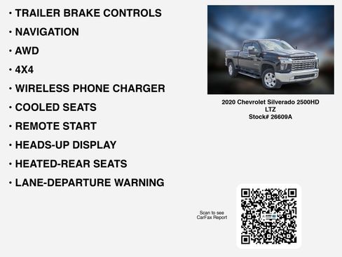 Used 2020 Chevrolet Silverado 2500 LTZ w/ LTZ Plus Package AWD/4WD image 6
