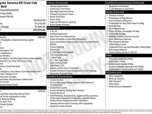 Used 2023 Toyota Tacoma SR image 2