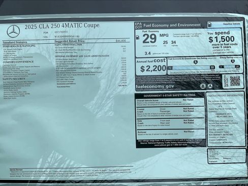 Certified 2025 Mercedes-Benz CLA 250 CLA 250 image 26