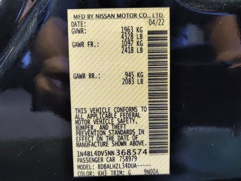 Used 2022 Nissan Altima 2.5 SV FWD image 33