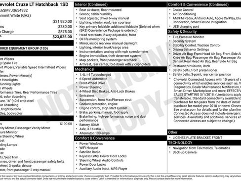 Used 2018 Chevrolet Cruze LT image 2