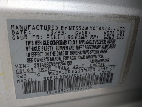 Used 2023 Nissan Sentra SV FWD image 33