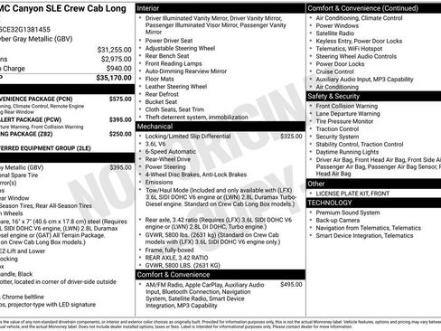 Used 2016 GMC Canyon SLE w/ SLE Convenience Package RWD image 10