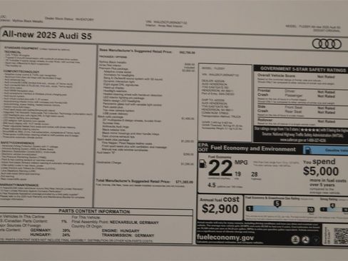 New 2025 Audi S5 Premium Plus image 32