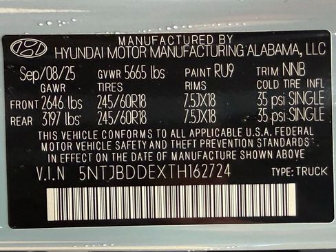 Used 2026 Hyundai Santa Cruz SEL AWD/4WD image 44