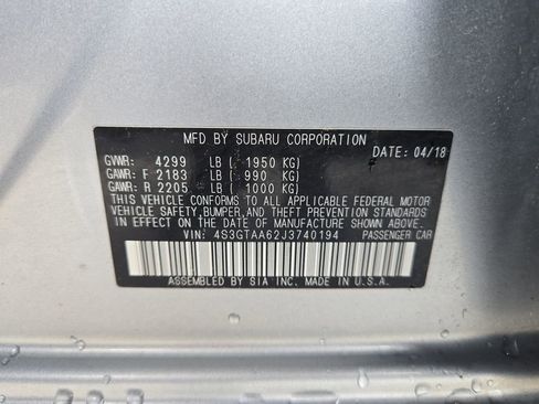 Used 2018 Subaru Impreza 2.0i AWD/4WD image 29