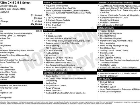 New 2026 MAZDA CX-5 Select AWD/4WD image 3