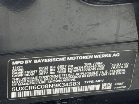 Used 2022 BMW X5 xDrive40i w/ M Sport Package image 60