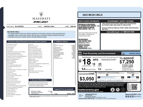 Used 2023 Maserati MC20 Spyder image 21