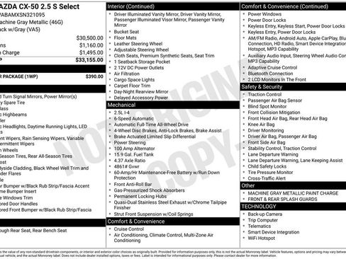 Certified 2025 MAZDA CX-50 AWD 2.5 S w/ Weather Package image 2