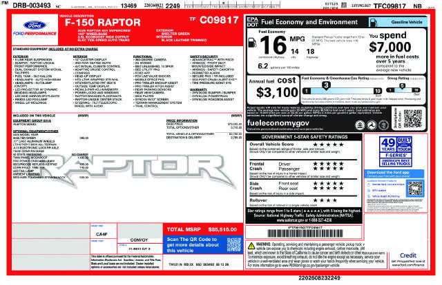 New 2026 Ford F150 Raptor AWD/4WD image 2