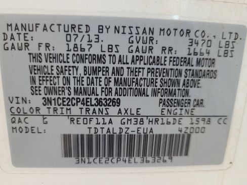 Used 2014 Nissan Versa Note SV w/ Convenience Package FWD image 33