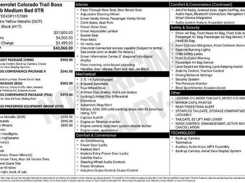 Used 2023 Chevrolet Colorado Trail Boss w/ Technology Package image 8