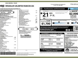 Used 2022 Jeep Wrangler Unlimited Rubicon w/ Xtreme Recon 35" Tire Package AWD/4WD video 1